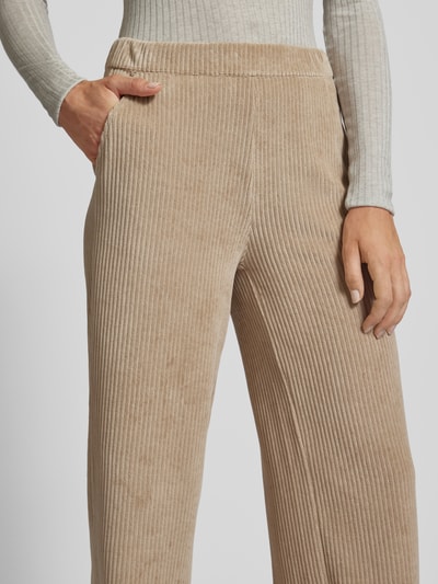 JAKE*S STUDIO WOMAN Straight Fit Stoffhose mit Strukturmuster Beige 3