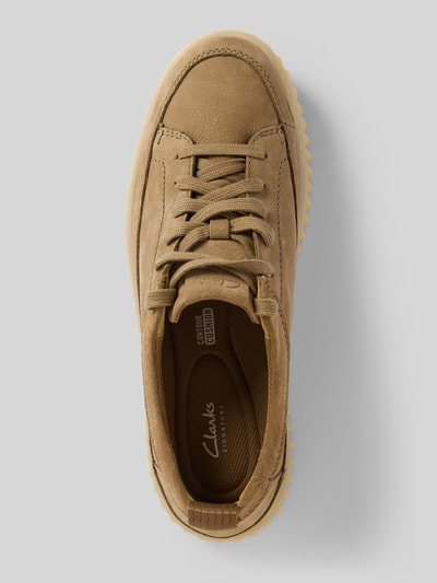 Clarks Schnürschuhe mit strukturierter Sohle Sand 3