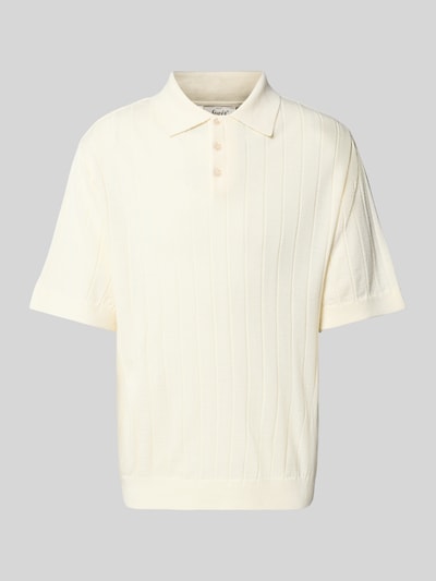 Forét Poloshirt met ribboorden, model 'ASTERN' Offwhite - 2