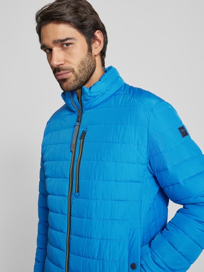 Fynch-Hatton Sweatjacke mit Stehkragen Blau 3