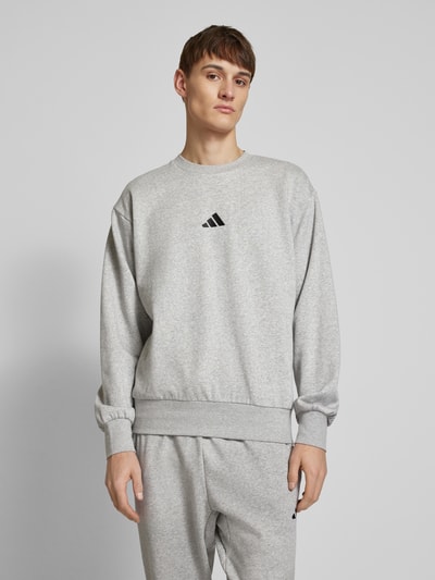 ADIDAS SPORTSWEAR Sweatshirt mit Label-Stitching Hellgrau 4