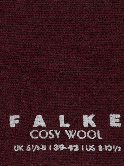 Falke Sokken met kasjmier, model 'Cosy Wool' Bordeaux - 2