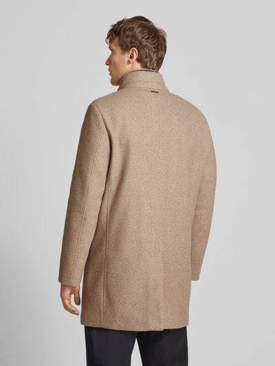 Roy Robson Mantel mit Stehkragen Beige 5