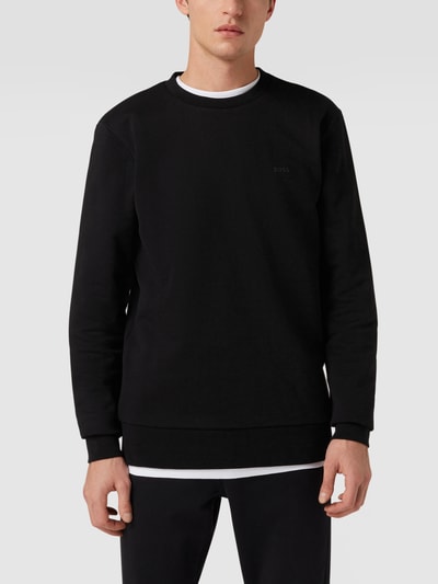 BOSS Sweatshirt mit Logo-Applikation Modell 'Stadler' Black 4