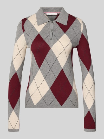 Tommy Hilfiger Slim fit pullover van puur katoen Middengrijs - 2