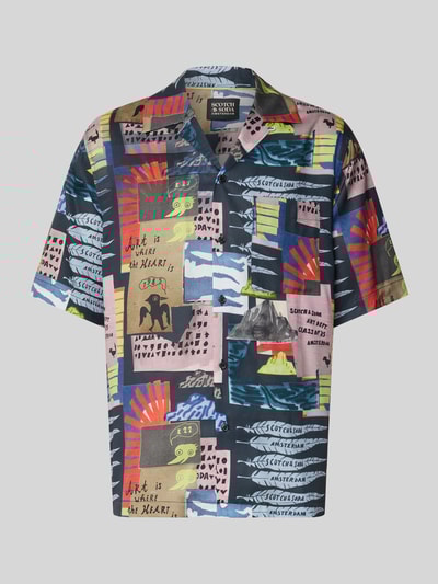 Scotch & Soda Freizeithemd mit Knopfleiste Marine 2