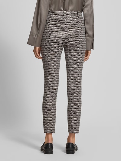 Marc Cain Spodnie materiałowe z zapięciem na guzik i zamek błyskawiczny Średnioszary 5