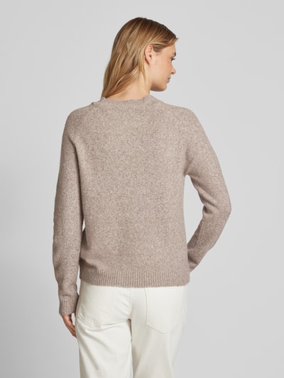 Vero Moda Weicher Langarm Pullover mit Rundhalsausschnitt Modell 'DOFFY' Sand 5