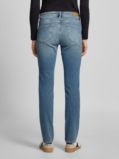 s.Oliver RED LABEL Slim fit jeans van zachte katoenmix met naaddetail opzij, model 'BETSY' Blauw - 5