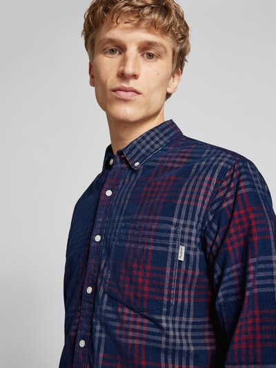 Pepe Jeans Freizeithemd mit Button-Down-Kragen Modell 'Marcus' Marine 3