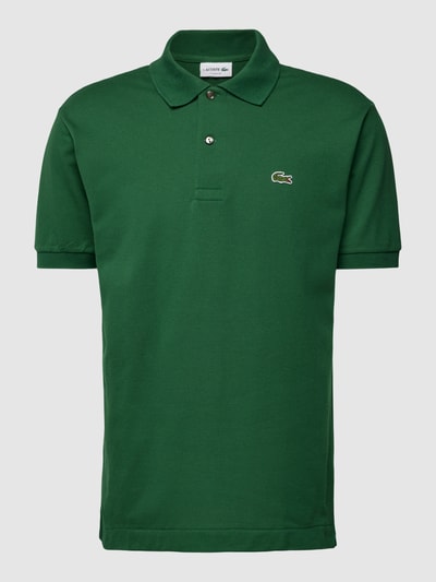 Lacoste Koszulka polo o kroju classic fit z detalem z logo Ciemnozielony 2