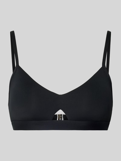 Seafolly Góra bikini z regulowanymi ramiączkami Czarny 1