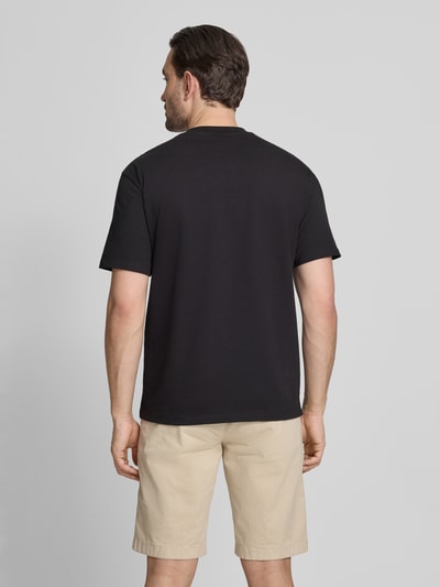 HUGO Regular Fit T-Shirt aus reiner Baumwolle Modell 'DUMEON' Black 5