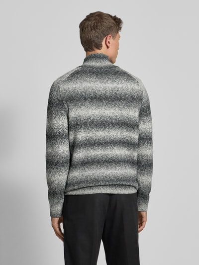 Drykorn Gebreide pullover met opstaande kraag, model 'EDDARD' Middengrijs - 5