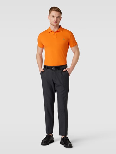 Polo Ralph Lauren Slim Fit Poloshirt mit Logo-Stitching Orange 1