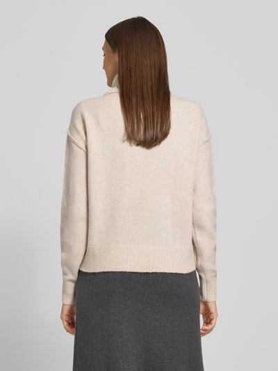 Christian Berg Woman Relaxed Fit Pullover in Strick-Optik Beige 5