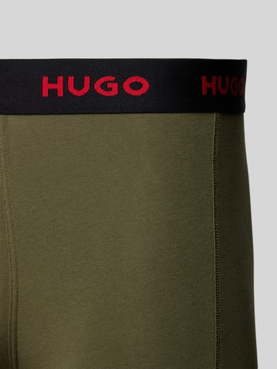 HUGO Trunks mit elastischem Logo-Bund im 3er-Pack Blau 2