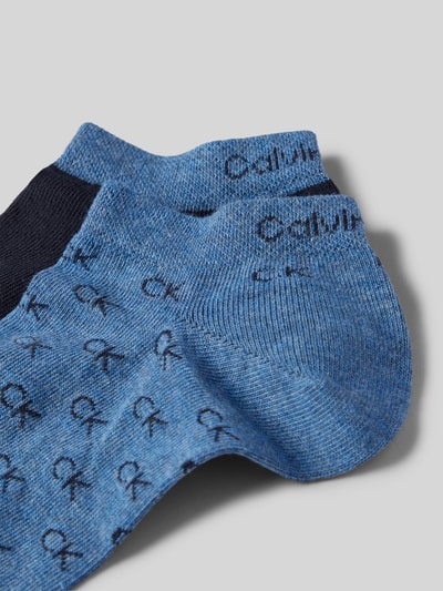 CK Calvin Klein Sokken met labelprint in een set van 2 paar Blauw gemêleerd - 2