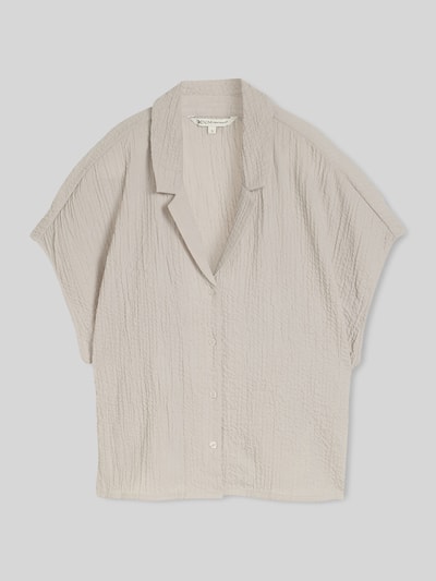 Tom Tailor Denim Regular Fit Hemdbluse aus Viskose-Mix Taupe 2