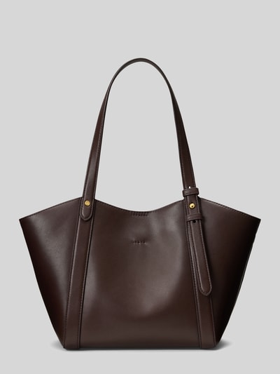 Lauren Ralph Lauren Henkeltasche aus echtem Kalbsleder Modell 'TASHA' Dunkelbraun 4