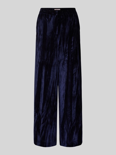 Christian Berg Cocktail Stoffen broek met elastische band Donkerblauw gemêleerd - 2