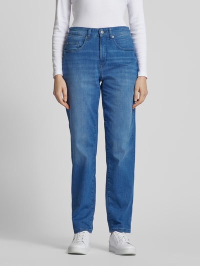 MAC Mom Fit Jeans im 5-Pocket-Design Modell 'Carol' Dunkelblau 4