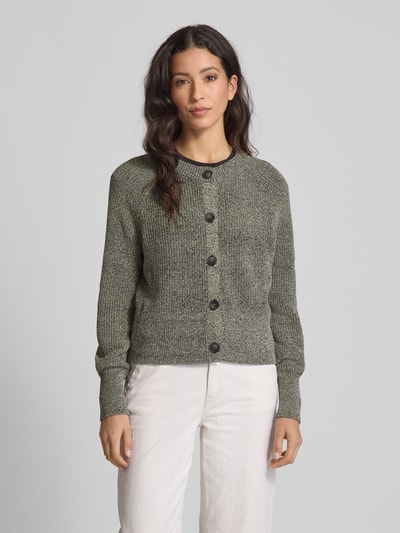 OPUS Cardigan mit Rundhalsausschnitt Modell 'Dolpine' BLACK 4