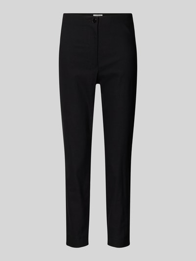 Christian Berg Woman Slim Fit Stoffhose mit verkürztem Schnitt Black 2