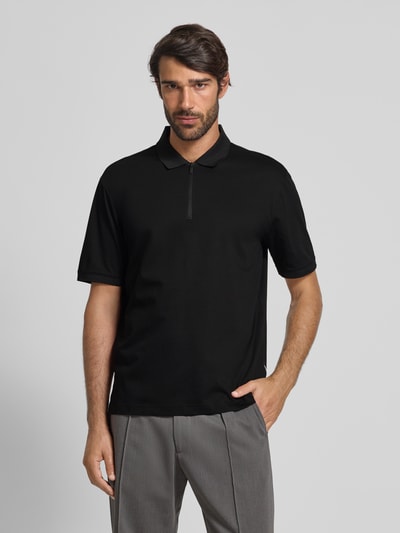 ARMANI EXCHANGE Poloshirt mit kurzem Reißverschluss Black 4