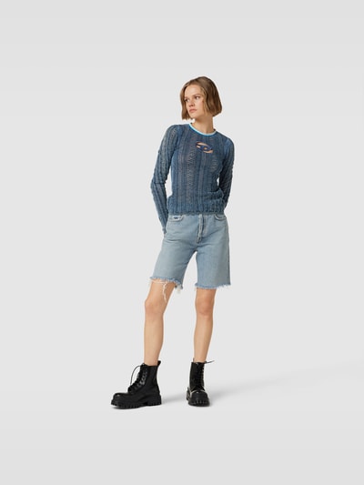 Diesel Longsleeve mit Label-Detail Anthrazit meliert 1