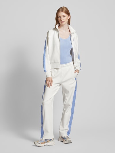 Hugo Blue Flared Sweatpants mit Zierknöpfen Modell 'Nusarah' Offwhite 1