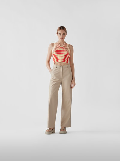 Etro Crop Top mit Streifenmuster Rot 1