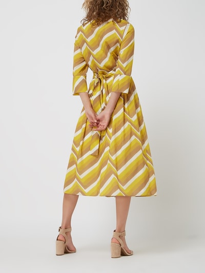 Windsor Blusenkleid mit Zickzack-Muster  Gelb 4