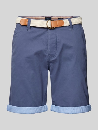 MCNEAL Slim Fit Bermudas mit Gürtel Bleu 2