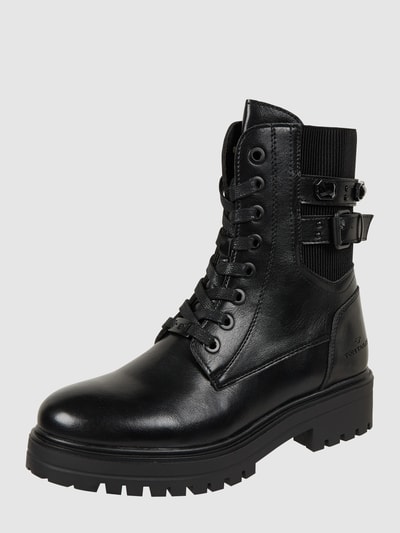 Tom Tailor Boots in Leder-Optik Black 1