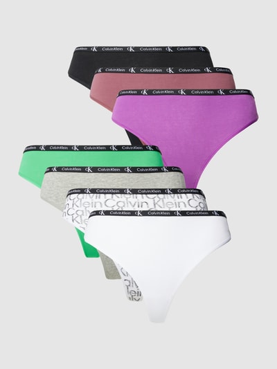 Calvin Klein Underwear String mit elastischem Label-Bund im 7er-Pack Apfel 1