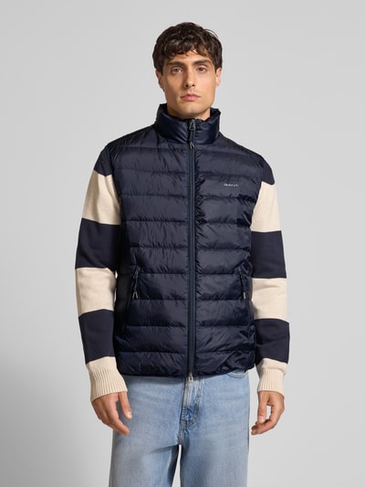 Gant Regular Fit Steppweste mit Daunen-Feder-Füllung Dunkelblau 4