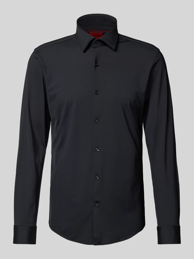 HUGO Slim Fit Business-Hemd Modell 'KENNO' Black 2