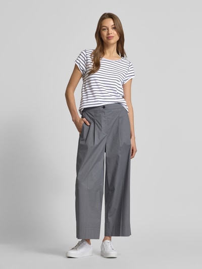 Christian Berg Woman T-Shirt mit Kappärmeln Dunkelgrau 1