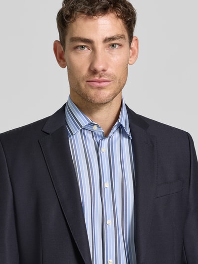 Christian Berg Men Regular Fit Business Hemd aus Baumwolle mit Kentkragen Bleu 3