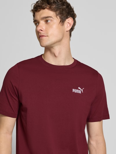 PUMA PERFORMANCE T-Shirt mit Label-Stitching Bordeaux 3