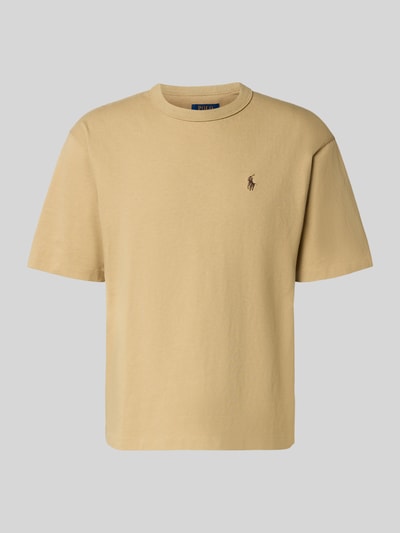 Produktfoto, Regular Fit T-Shirt aus reiner Baumwolle von Polo Ralph Lauren, Optik: Unifarben, Logo-Stitching, Rundhals, Kurzarm, Feinstrick, Material: reine Baumwolle