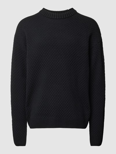 Jack & Jones Gebreide pullover met ronde hals, model 'LAKEWOOD' Zwart - 2