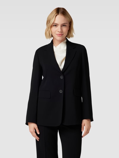 Max Mara Studio Blazer met klepzakken, model 'LINZ' Zwart - 4