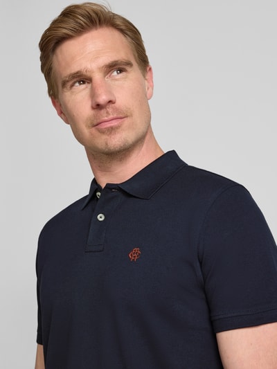 MCNEAL Poloshirt met labelstitching Donkerblauw - 3