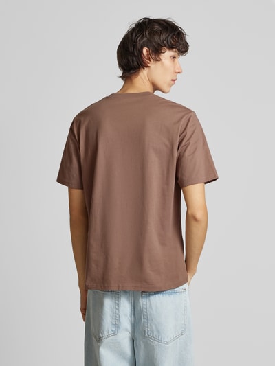 Jack & Jones T-Shirt mit Motiv-Print Modell 'VESTERBRO' Taupe 5