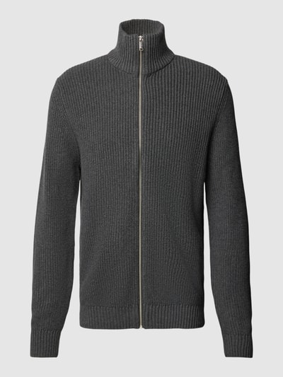 MCNEAL Strickjacke mit Stehkragen Dunkelgrau meliert 2