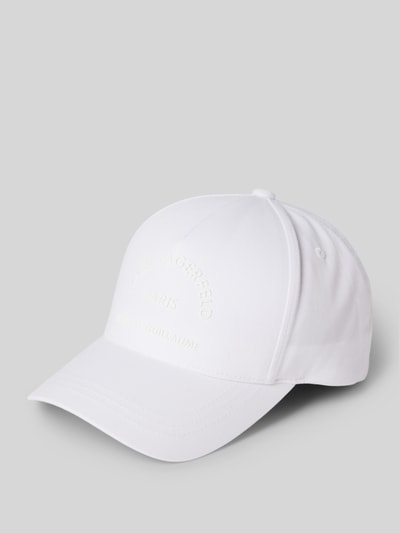 Karl Lagerfeld Basecap mit Label-Detail Weiss 1