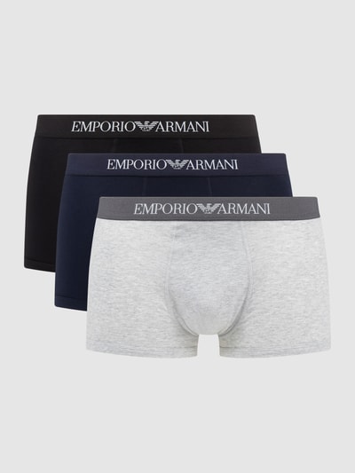 Emporio Armani Trunks mit Logo-Bund im 3er-Pack Marine 1