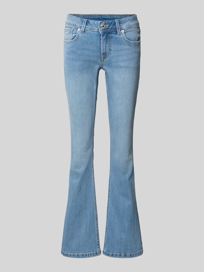 Pepe Jeans Flared Bootcut Jeans aus Baumwoll-Mix Modell 'PIMLICO' Hellblau 2